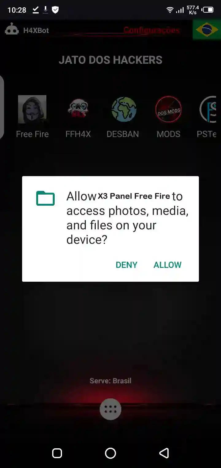 Free Fire–oriented panel layout for in-game style setup thinking.