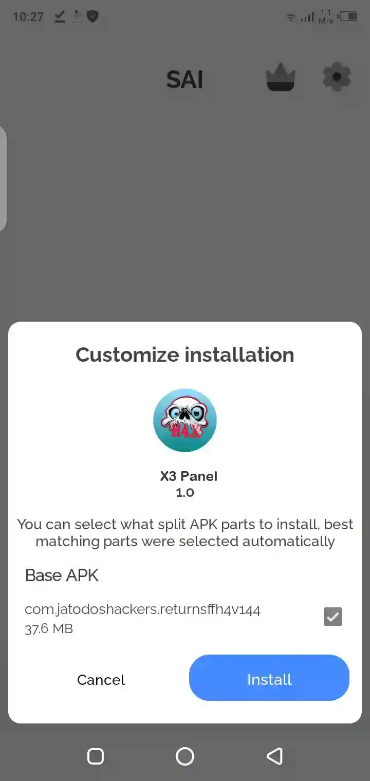 Free Fire utility angle for sensitivity and control comfort.